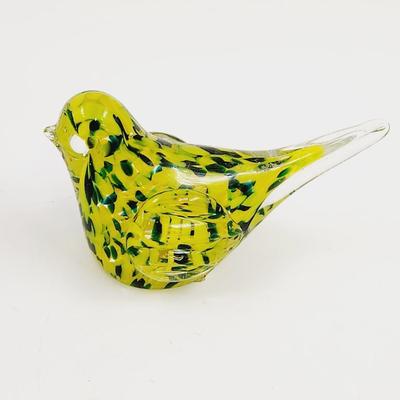 HAND BLOWN GLASS BIRD DECOR