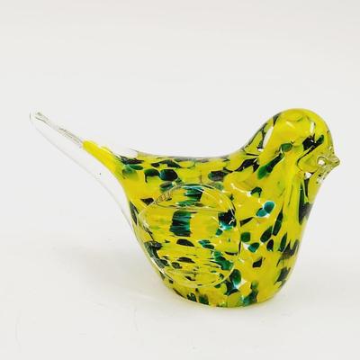 HAND BLOWN GLASS BIRD DECOR