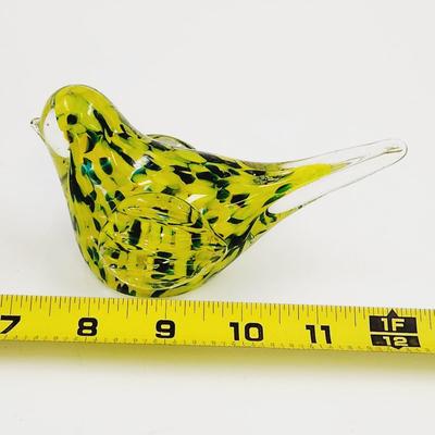 HAND BLOWN GLASS BIRD DECOR