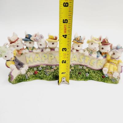 HAPPY EASTER PLASTIC RESIN DECOR