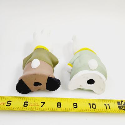 VINTAGE EASTER BUNNY BOY & GIRL CERAMIC BUNNIES