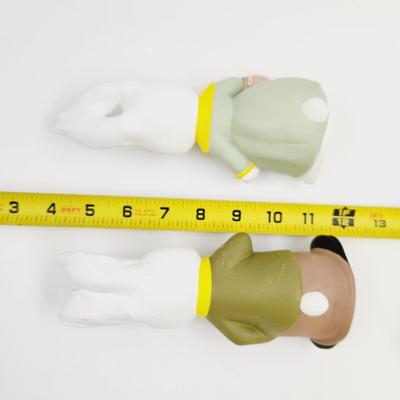 VINTAGE EASTER BUNNY BOY & GIRL CERAMIC BUNNIES
