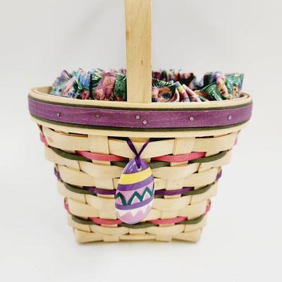 FANTASTIC LONGABERGER 1996 EASTER BASKET W/ ACCESORIES