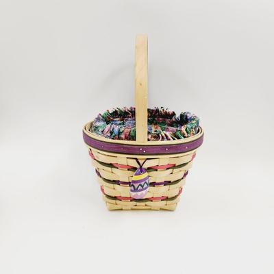 FANTASTIC LONGABERGER 1996 EASTER BASKET W/ ACCESORIES
