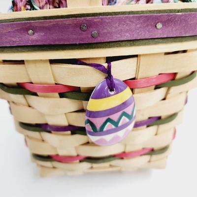 FANTASTIC LONGABERGER 1996 EASTER BASKET W/ ACCESORIES
