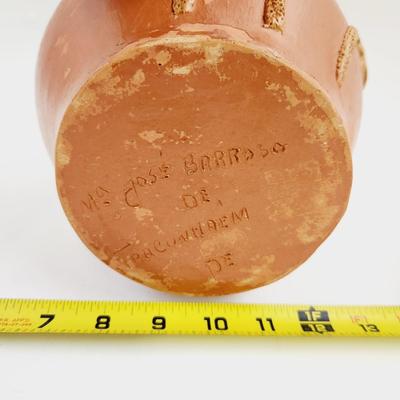 BEAUTIFUL HANDCRAFTED & SIGNED TERRACOTTA VASE