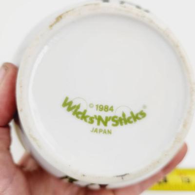 WICK & STICKS PORCELAIN OIL LAMP