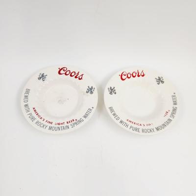 VINTAGE COORS COLLECTABLE ASHTRAYS