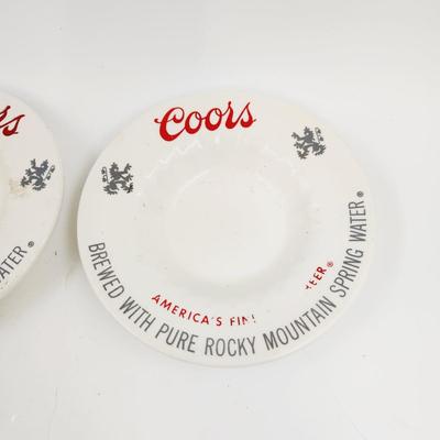 VINTAGE COORS COLLECTABLE ASHTRAYS