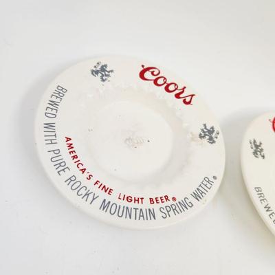 VINTAGE COORS COLLECTABLE ASHTRAYS