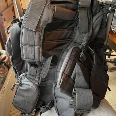 Explorer Black Tactical Gun Concealment Backpack with Molle Webbing Hydration Ready