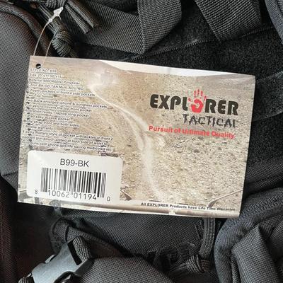 Explorer Black Tactical Gun Concealment Backpack with Molle Webbing Hydration Ready