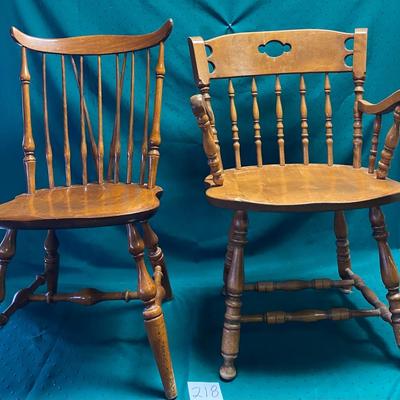 2 Nice Wood Chairs