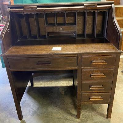 Vintage Roll Top Desk