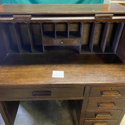 Vintage Roll Top Desk