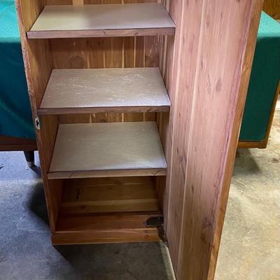 Vintage Cedar Chest Converted to Stand up Style