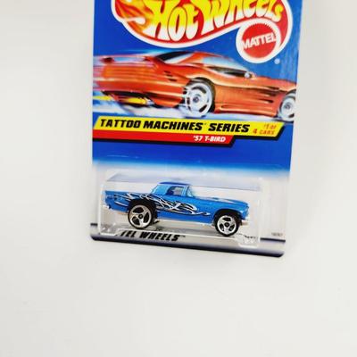 1997 HOT WHEELS TATTOO MACHINES SERIES 57 T-BIRD #1 OF 4