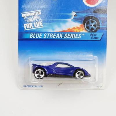 1996 HOT WHEELS BLUE STREAK SERIES SPEED BLASTER #4 OF 4 CARS