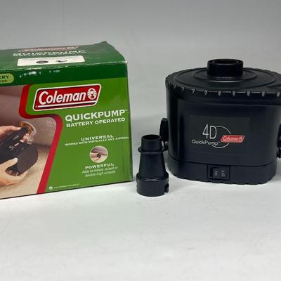Pompe Coleman QuickPump 4D – Universelle à Piles, Gonflage Et Dégonflage