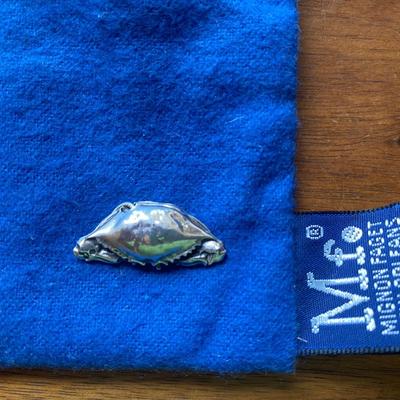 Mignon Faget sterling silver crab pendant/charm