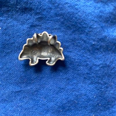 Mignon Faget sterling silver stegosaurus pendant/charm