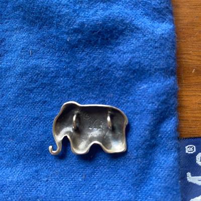 Mignon Faget sterling silver Animal Crackers elephant pendant/charm