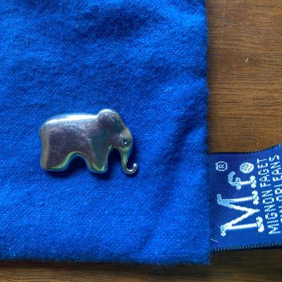 Mignon Faget sterling silver Animal Crackers elephant pendant/charm