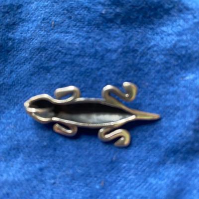 Mignon Faget sterling silver gecko pendant