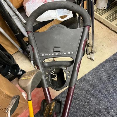 1798 SunMountain Speed Cart Momentus Golf Bag Push Cart