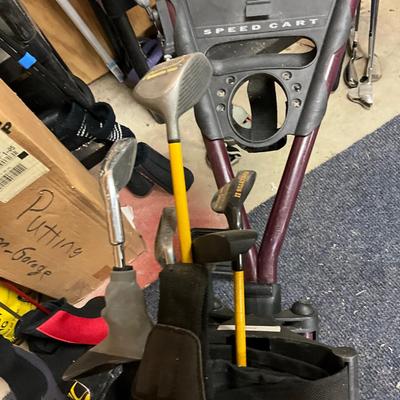 1798 SunMountain Speed Cart Momentus Golf Bag Push Cart