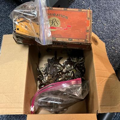 1807 Lot of Antique Keys and Hardware