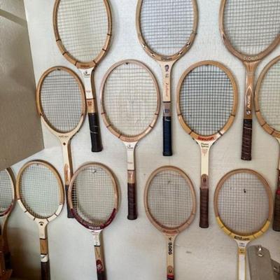 Lot Of 130 Vintage Tennis Rackets