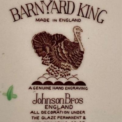 Johnson Brothers England Vintage Barnyard King Turkey Platter