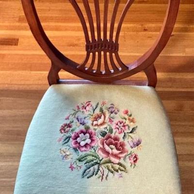 Vintage Dining Table And Six Chairs