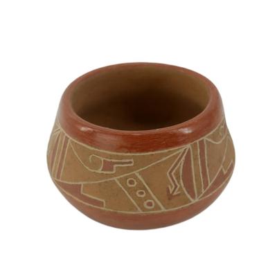 Small Signed Native American Clay Pot