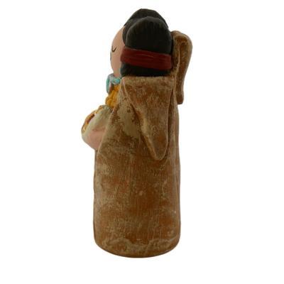 Vintage Handmade Signed Native American Corn Maiden Figurine