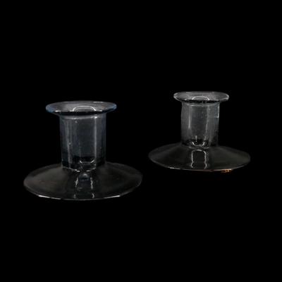 Mexican Handmade Blown Glass Candle Holders