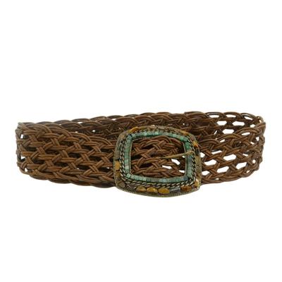 Leatherock USA Belt with Turquoise and Tiger's Eye