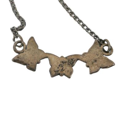 Old Pawn Navajo Butterfly Turquoise and Coral Necklace 