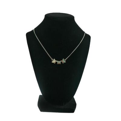 Old Pawn Navajo Butterfly Turquoise and Coral Necklace 