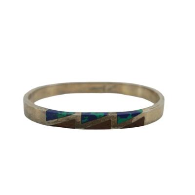 Signed Taxco .950 Sterling Bangle Bracelet
