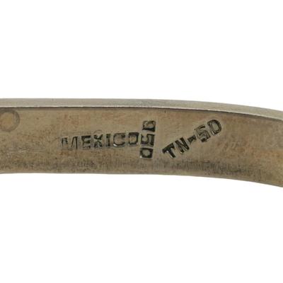 Signed Taxco .950 Sterling Bangle Bracelet