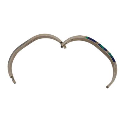 Signed Taxco .950 Sterling Bangle Bracelet