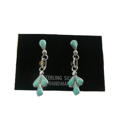 Old Pawn Native American Turquoise Earrings