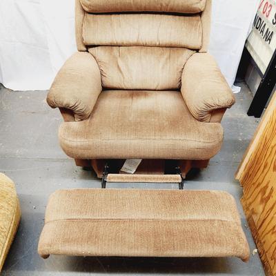 REGULAR SIZE LIGHT TAN LAZY BOY ROCKER / RECLINER