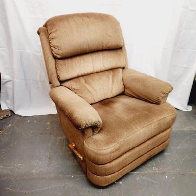 REGULAR SIZE LIGHT TAN LAZY BOY ROCKER / RECLINER