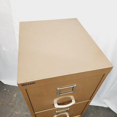 FANTASTIC SEARS 4 DRAWER METAL FILE CABINET