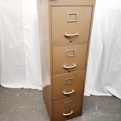 FANTASTIC SEARS 4 DRAWER METAL FILE CABINET