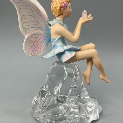 Vintage Franklin Mint Enchanted Crystal Fairy Porcelain Figurine