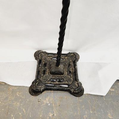 VINTAGE WROUGHT IRON TWISTED METAL BASE #2